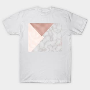 Bermuda bronze - rose gold marble. T-Shirt